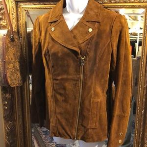 Cognac suede jacket